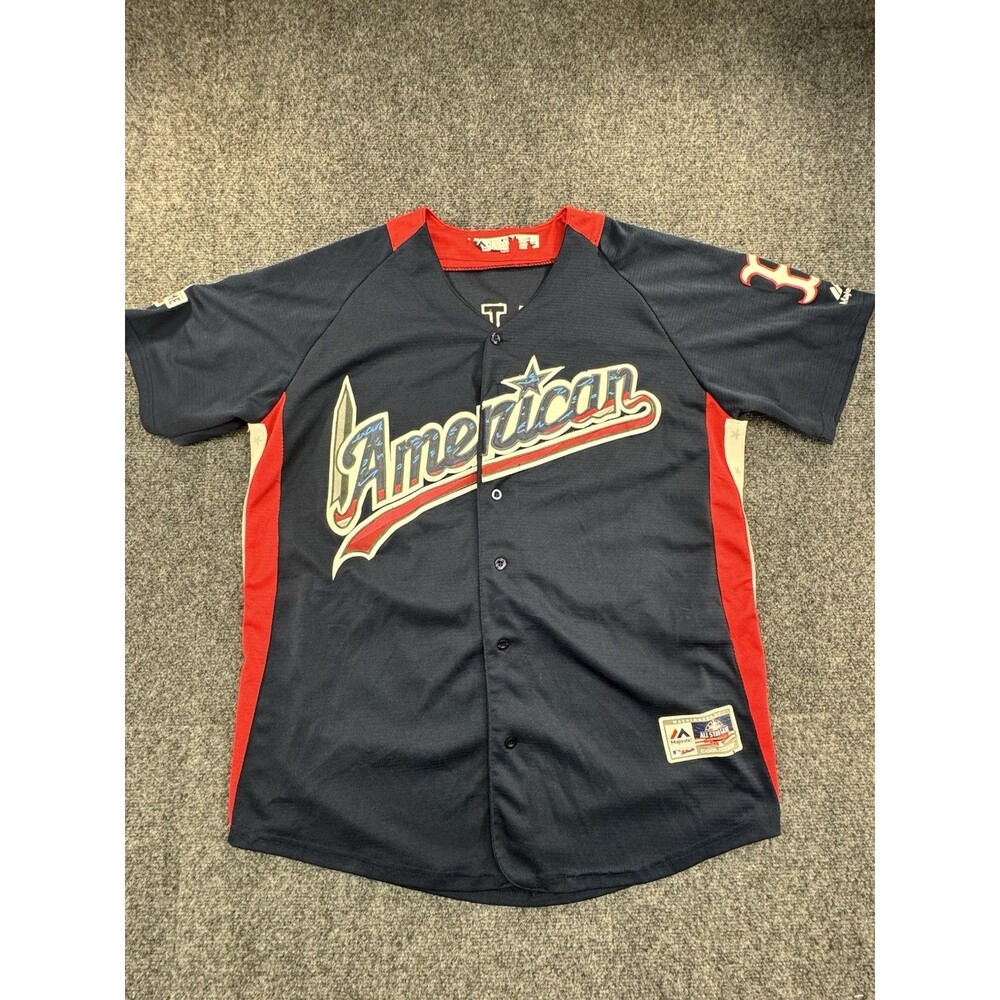 Majestic Mookie Betts 2018 MLB All-Star Jersey Mens L Red Sox Navy Cool Base